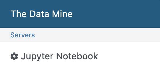 The Data Mine Jupyter Notebook